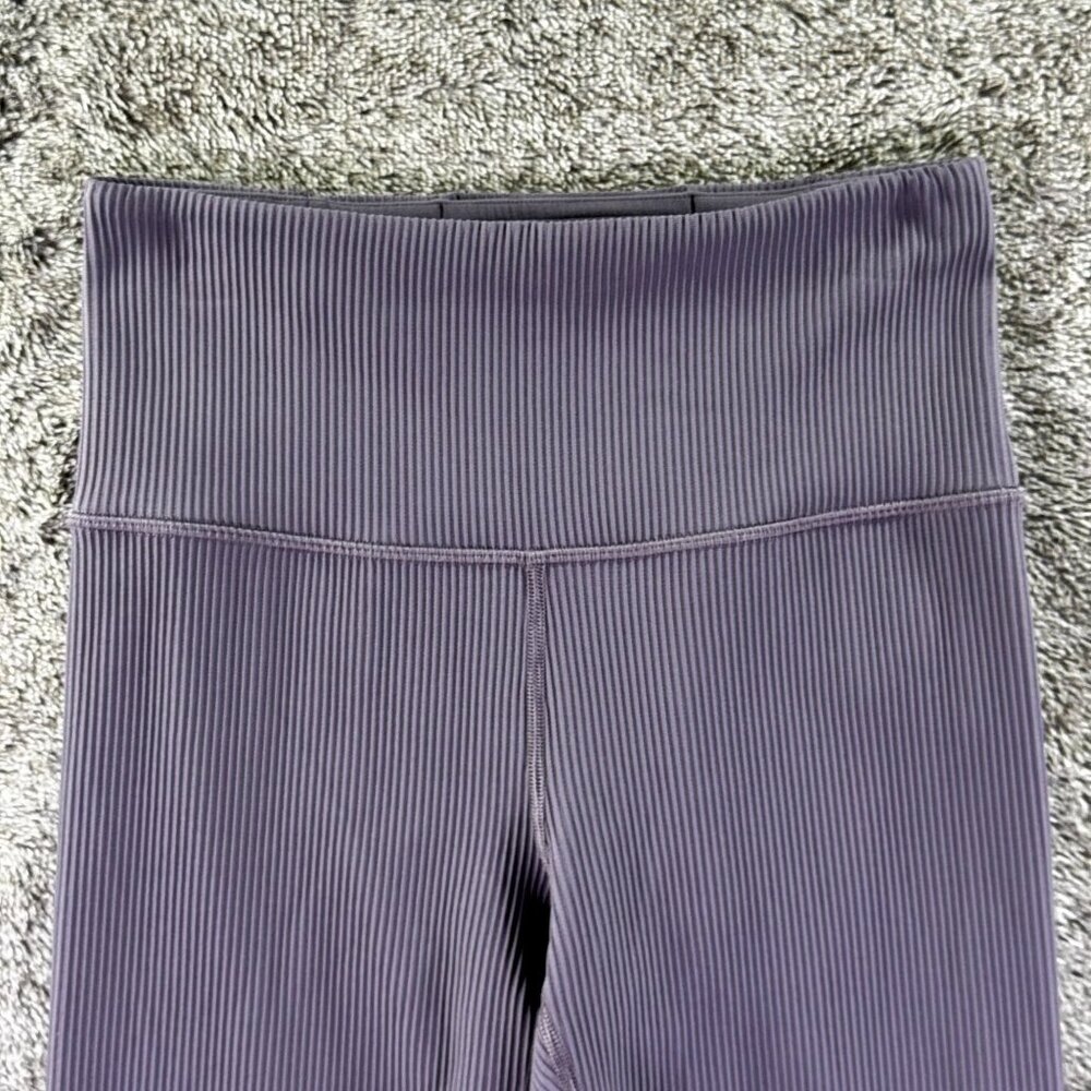 Athleta Elation Rib Tight Sz S Nightfall Purple - Picture 4 of 9